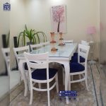 صندلی چوب راش مدل دو تیره پهن تاج چوب - Image 8
