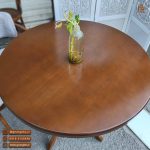 میز ناهارخوری 2نفره راش مینیمال طرح اچ دسته دار با تنوع میزهای چوبی - Image 7