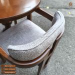 میز ناهارخوری 2نفره راش مینیمال طرح اچ دسته دار با تنوع میزهای چوبی - Image 2