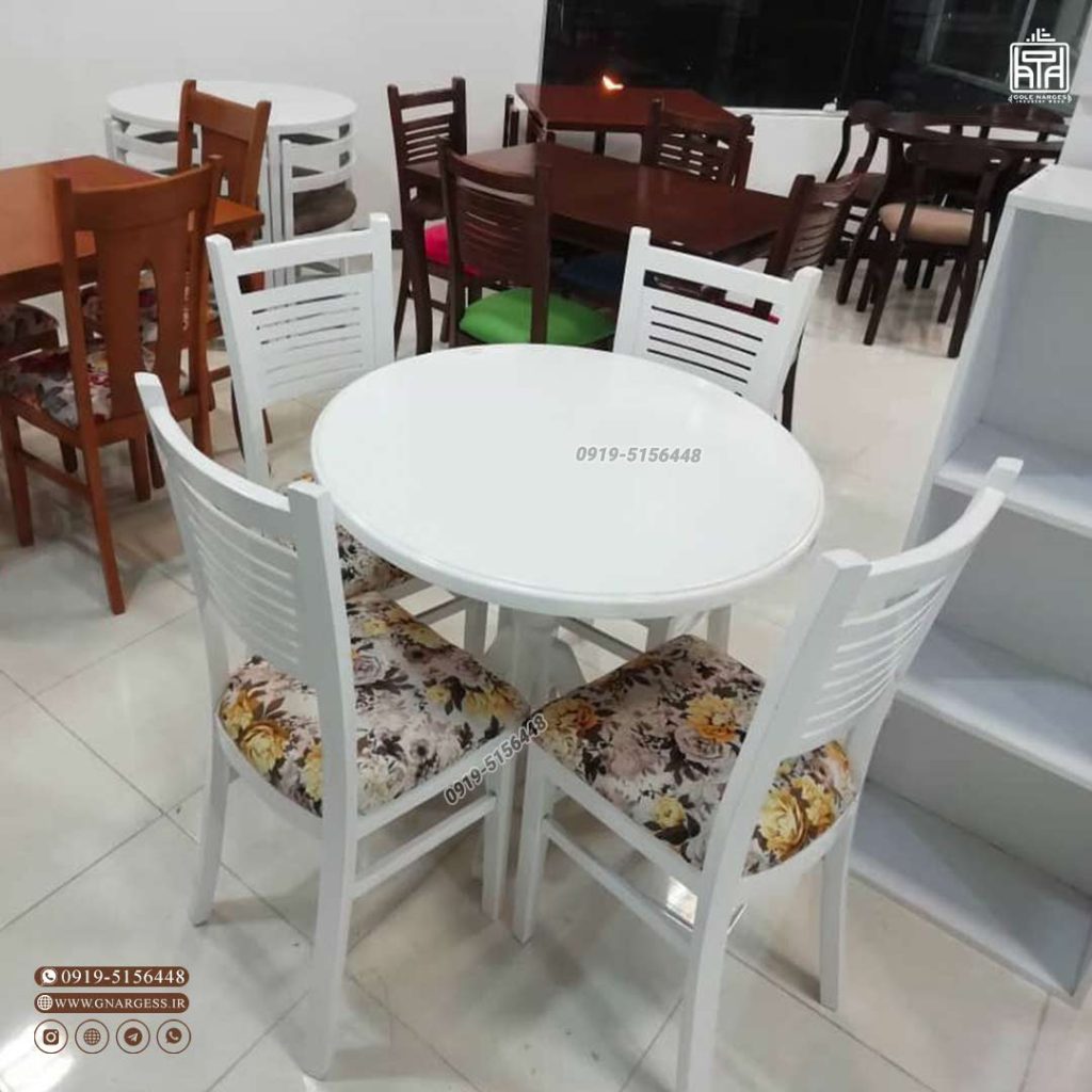 میز ناهارخوری چوبی آبشاری با انواع میز های 4 الی 8 نفره - Image 4