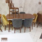 میز ناهار خوری چوبی جدید آریا مبلی (جهت استعلام قیمت لطفا تماس بگیرید) - Image 5