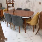میز ناهار خوری چوبی جدید آریا مبلی (جهت استعلام قیمت لطفا تماس بگیرید) - Image 4