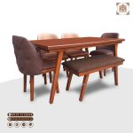 میز ناهارخوری چوبی 6 نفره آنیسا جدید ارسال رایگان - Image 4