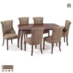 میز ناهارخوری 8نفره چوبی هکتور مدل بارسا همراه با تخفیف جشنواره زمستانی (جهت استعلام قیمت لطفا تماس بگیرید) - Image 3