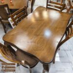 میز ناهارخوری چوب راش برنتین با میز چوب راش - Image 3