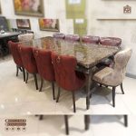 میز ناهارخوری چوبی 8 نفره چستر کلاسیک