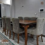 میز ناهار خوری چستر چوبی با میز غذاخوری 4 الی 8 نفره - Image 3