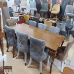 میز ناهار خوری چستر چوبی با میز غذاخوری 4 الی 8 نفره - Image 5