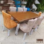میز ناهار خوری چستر چوبی با میز غذاخوری 4 الی 8 نفره - Image 10
