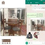 میز ناهار خوری چوبی 2نفره با صندلی تیرکی طرح اسپانیایی - Image 15