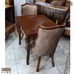 میز 2نفره گلرویا با صندلی میز ناهارخوری فلامینگو چوبی - Image 7