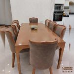 میز ناهارخوری 8نفره فلامینگو با میز چوبی اسپرت - Image 5