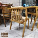 میز ناهار خوری کمجا جدید طرح مبلی دسته دار مدل کاپریل - Image 7