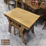 میز ناهار خوری کمجا جدید طرح مبلی دسته دار مدل کاپریل - Image 2