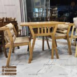 میز ناهار خوری کمجا جدید طرح مبلی دسته دار مدل کاپریل - Image 4