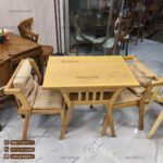 میز ناهار خوری کمجا جدید طرح مبلی دسته دار مدل کاپریل - Image 5