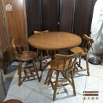 میز غذاخوری چوبی خراطی مدل خرگوشی با میز 3 نفره الی 6 نفره - Image 6