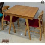 فروش آنلاین میز ناهارخوری دو نفره چوبی پارامیس طرح خرچنگی - Image 12