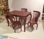 میز ناهارخوری لهستانی 6 نفره با میز مهرگان و ماهور چوبی - Image 6