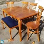 میز ناهارخوری لهستانی 6 نفره با میز مهرگان و ماهور چوبی - Image 5