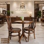 میز غذا خوری 2 نفره چوبی با صندلی لهستانی سناتور (فروش ویژه) - Image 3
