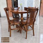فروش میز ناهارخوری 4 نفره گرد و مستطیل با صندلی لهستانی سناتور - Image 3