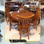 میز ناهارخوری چوبی لهستانی با میز کنگره دار عروس - Image 11