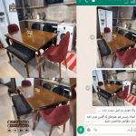 حراج میز ناهارخوری لاکچری پایه مخروط با میز 6 نفره ترکیبی (جهت استعلام قیمت لطفا تماس بگیرید) - Image 3