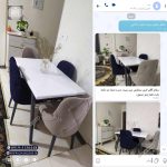 میز ناهارخوری لاکچری 4 نفره با میز لیندا چوبی (جهت استعلام قیمت لطفا تماس بگیرید) - Image 3