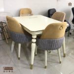 صندلی مبلی مدل لاکپشتی پایه مخروطی چوبی کونیک فلزی - Image 10
