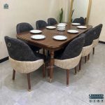 صندلی مبلی مدل لاکپشتی پایه مخروطی چوبی کونیک فلزی - Image 8