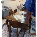 میز ناهار خوری چوبی طرح مینیمال فیلی با میز چوبی 6 نفره - Image 7