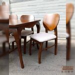 میز ناهار خوری مینیمال صندلی فیلی چوبی با میز چوبی ماهور 4 الی 8 نفره - Image 6