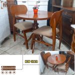 میز ناهارخوری چوبی فیلی با میز گلدانی 2 نفره - Image 5