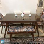 میز ناهارخوری چوبی 6نفره مارال با صندلی اسپرت با میز های 4 الی 8 نفره چوبی - Image 14