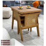 میز ناهارخوری مینیمال حصیری 2 نفره کم جا - Image 2