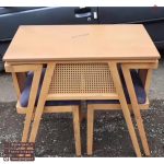 میز ناهارخوری مینیمال حصیری 2 نفره کم جا - Image 6