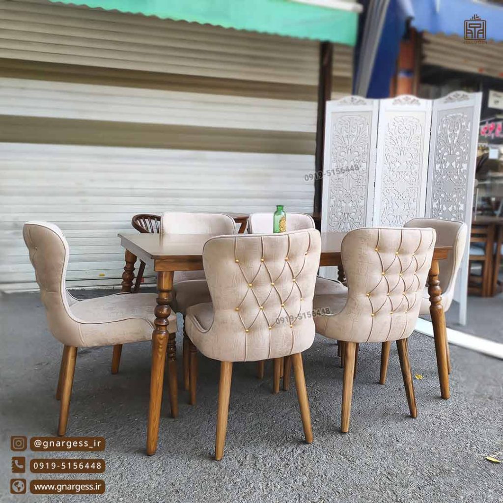 فروش ویژه میز ناهارخوری 6 نفره نیوچستر با میز چوبی شش نفره در حراج پاییزی - Image 3