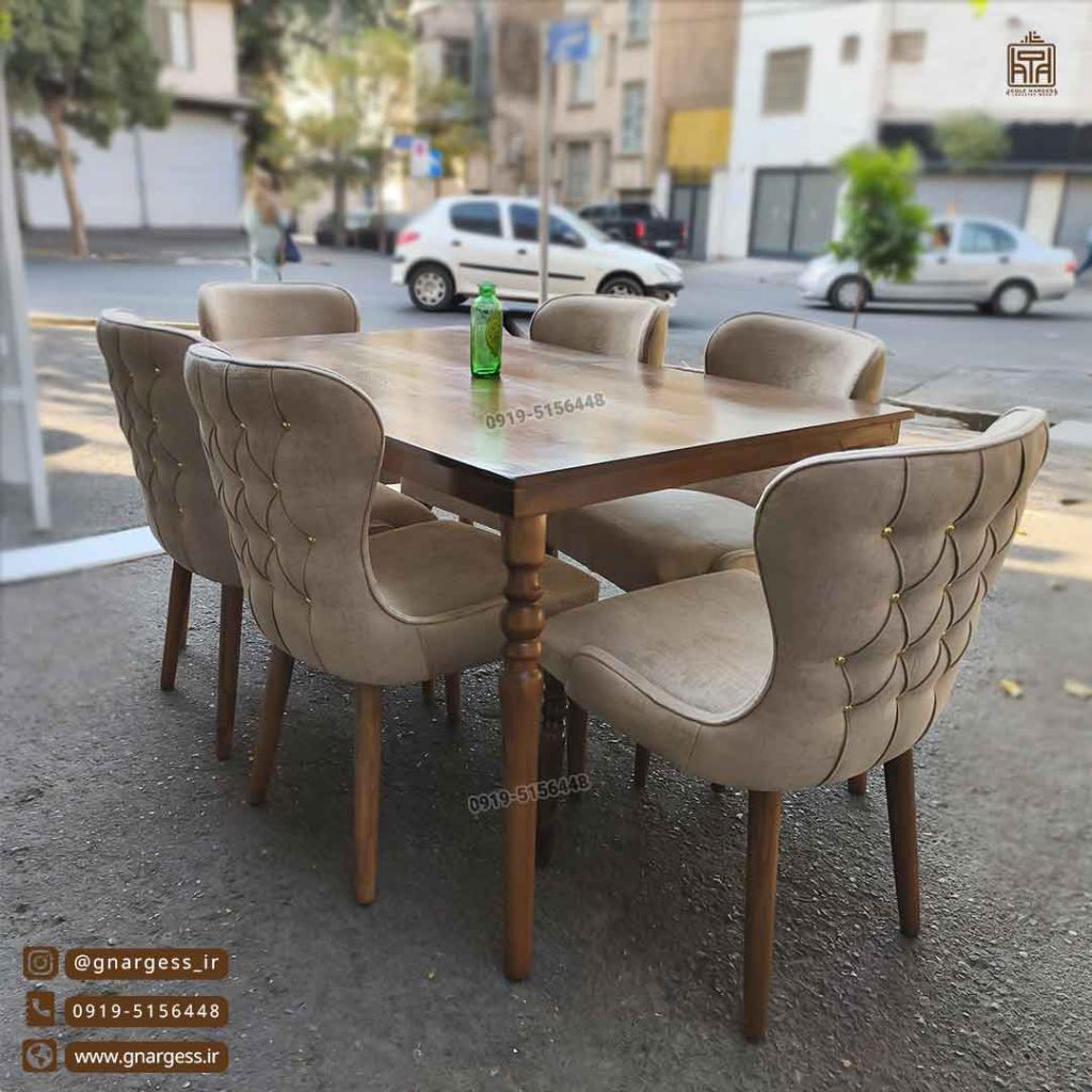 فروش ویژه میز ناهارخوری 6 نفره نیوچستر با میز چوبی شش نفره در حراج پاییزی - Image 5