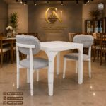 میز ناهارخوری مینیمال 2 نفره چوبی نوبل با میز چوبی (فروش ویژه)
