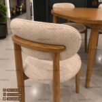 میز ناهارخوری 3 نفره مینیمال نوبل با میز دلفینی چوبی - Image 2