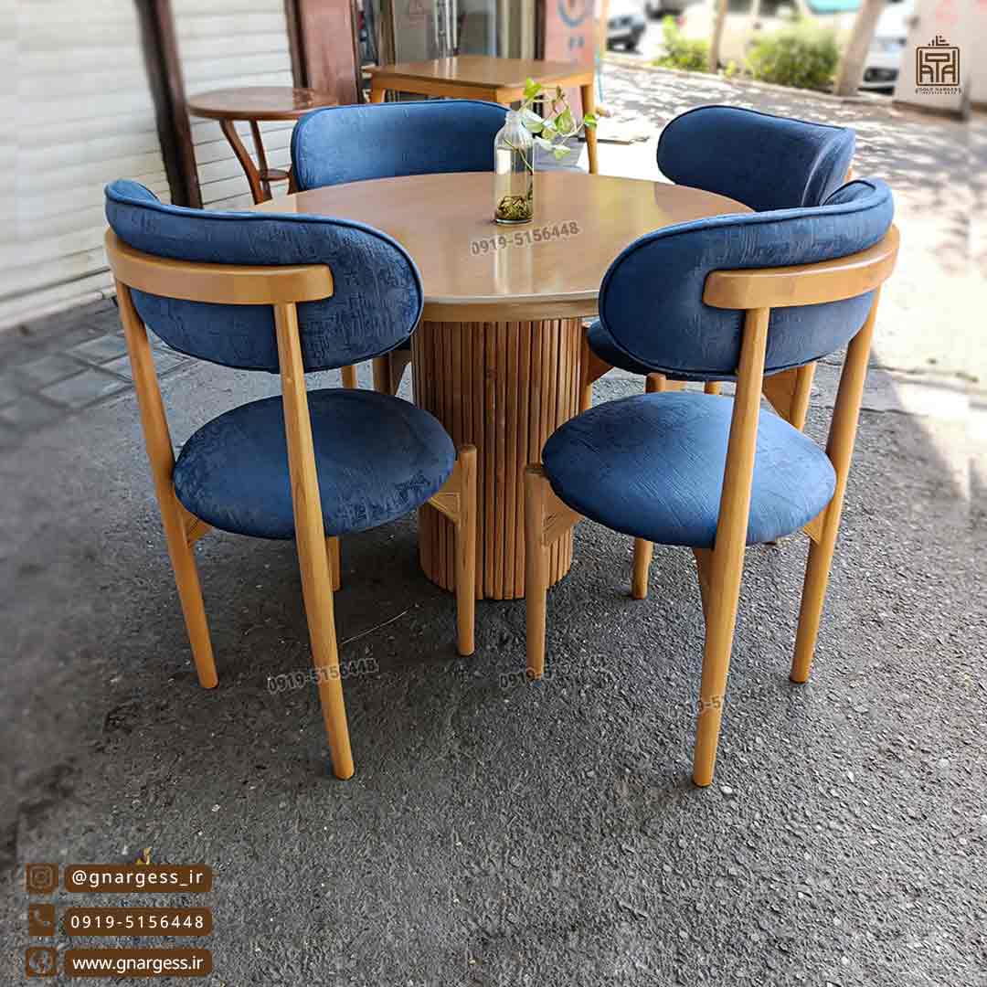 حراج میز ناهارخوری 4 نفره مینیمال نوبل راش با میز چوبی در حراج پاییزی گل نرگس حراج میز ناهارخوری 4 نفره مینیمال نوبل راش با میز چوبی در حراج پاییزی گل نرگس - Image 1