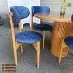 حراج میز ناهارخوری 4 نفره مینیمال نوبل راش با میز چوبی در حراج پاییزی گل نرگس - Image 3