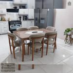 میز ناهارخوری مینیمال نوبل با نواع میز های 3 الی 6 نفره چوبی - Image 9