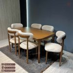 میز ناهارخوری چوبی داتیس با صندلی مینیمال نوبل چوب راش - Image 8