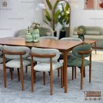 میز ناهارخوری 8 نفره مینیمال طرح نوبل چوب راش - Image 3