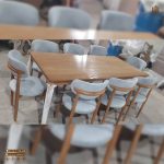 میز ناهارخوری 8 نفره مینیمال طرح نوبل چوب راش - Image 9