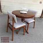 میز ناهارخوری چوبی با صندلی مینیمال پانیذ و میز عروس - Image 2