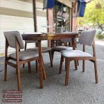 میز ناهارخوری چوب راش پانیذ مینیمال - Image 5