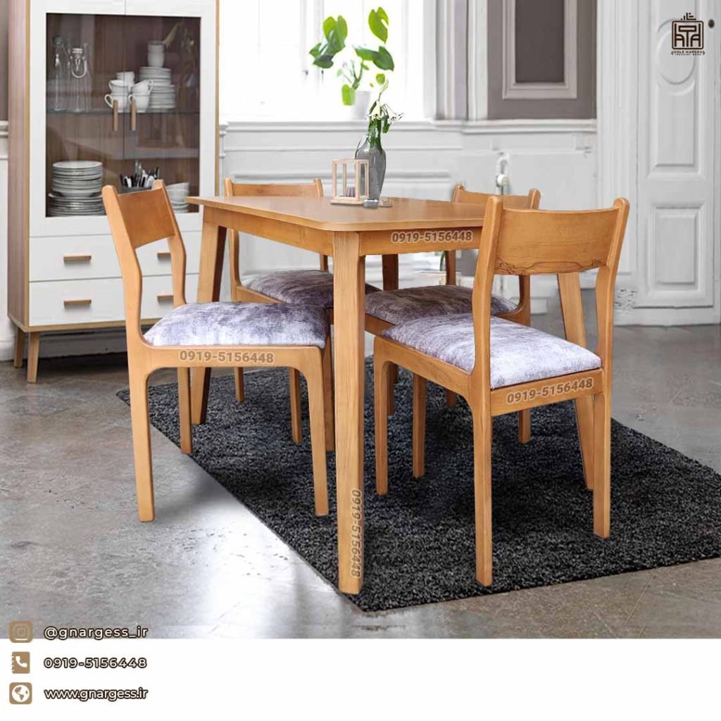 میز ناهارخوری چوب راش پارما جدید 4 نفره چوبی (جهت استعلام قیمت لطفا تماس بگیرید) - Image 2